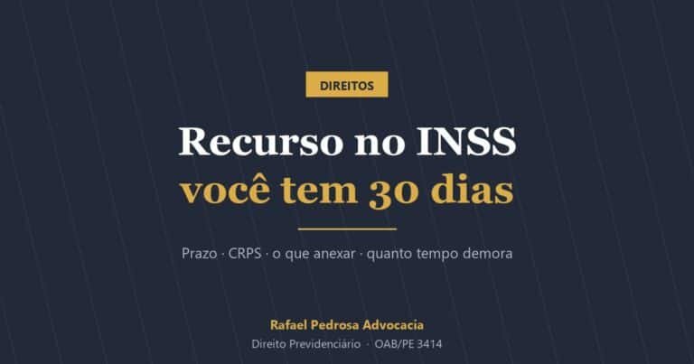 Recurso no INSS: você tem 30 dias para recorrer
