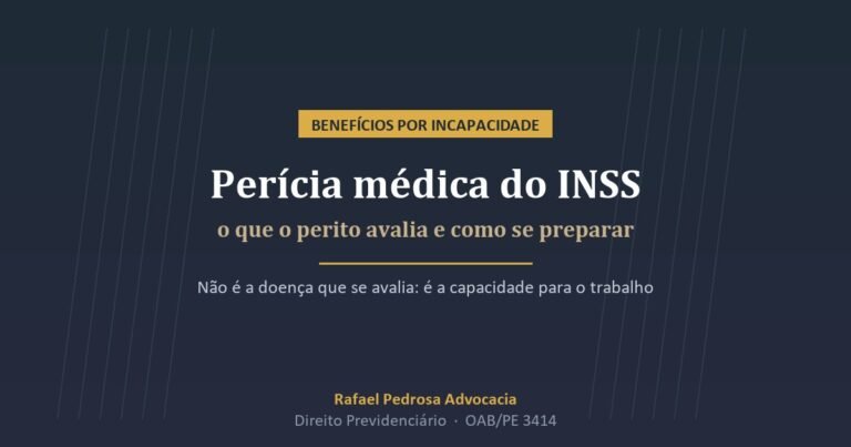 Capa do artigo sobre a perícia médica do INSS