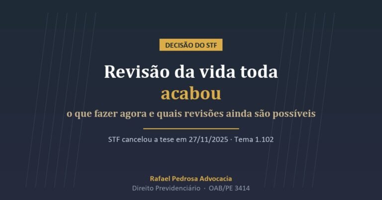Capa do artigo sobre o fim da revisão da vida toda