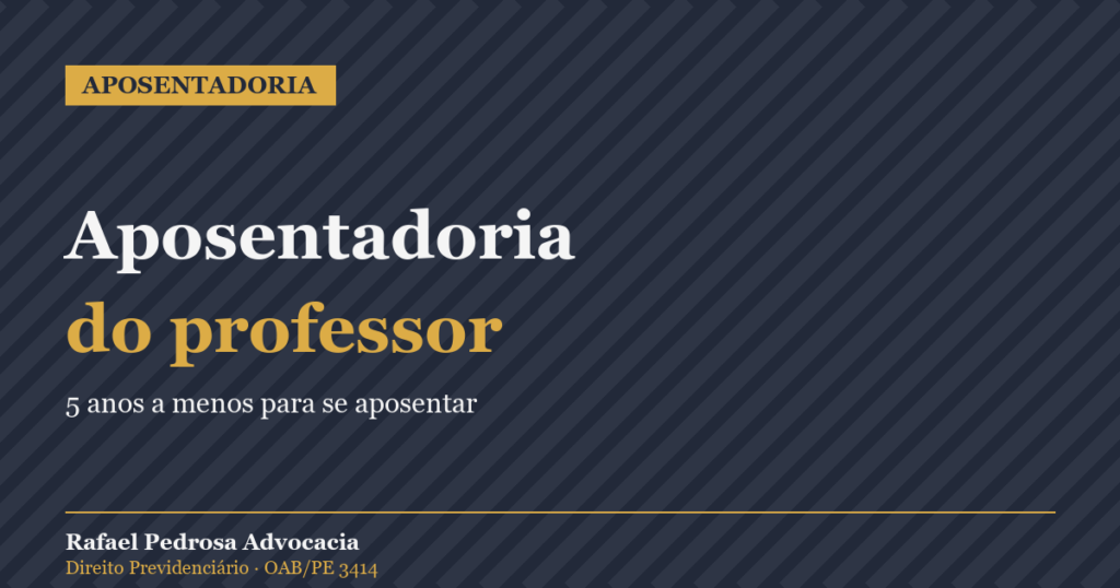 Aposentadoria do professor