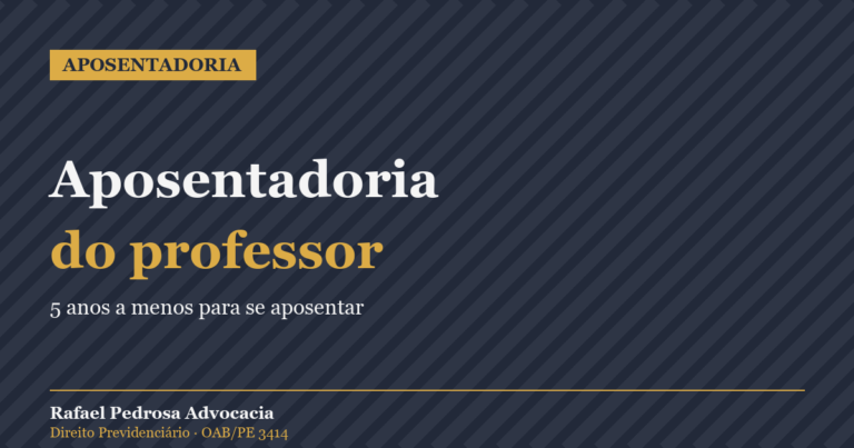 Aposentadoria do professor